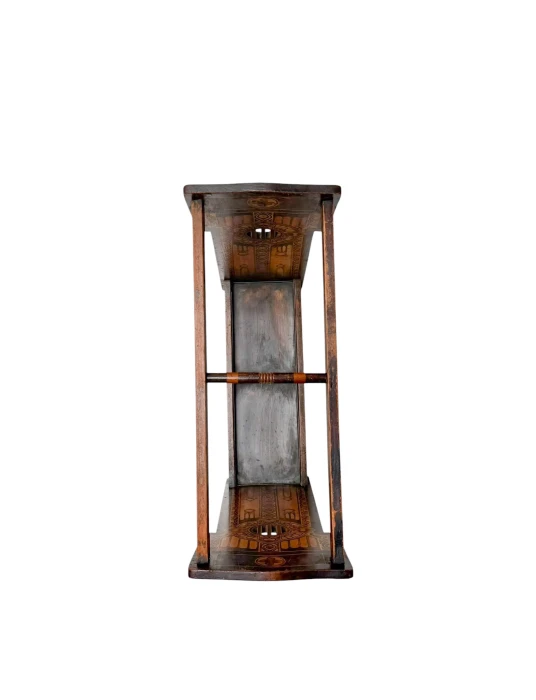 Aesthetic Movement Umbrella Stand, Hand-Painted Fruitwood, 1890s